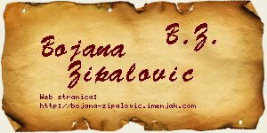 Bojana Zipalović vizit kartica